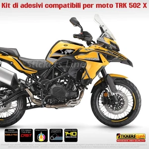 Kit di adesivi compatibili per carena moto Benelli TRK 502 X - 502X - M.3 - Foto 1 di 4