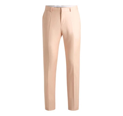 BOSS Pantalón Hombre Formal De Satén De Mezcla De Lana 50540715 Naranja Claro - Imagen 1 de 2
