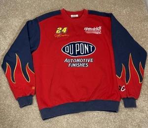 Jeff Gordon Mens M DuPont Hendrick Flames Sweatshirt Chase Authentics Crewneck - Picture 1 of 5