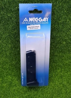 Cargador de pistola Mec-Gar Walther PPK/S 7 rondas .380 azulado - MGWPPKSFRB Foto 1 de 2