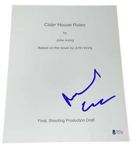 Michael Caine Signed Autograph Cider House Rules Full Script Screenplay Beckett - Picture 1 of 2