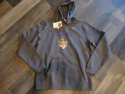 Mike LSU Tigers Nike Hoodie Sweatshirt Men's Large new with tags Free Ship Cover