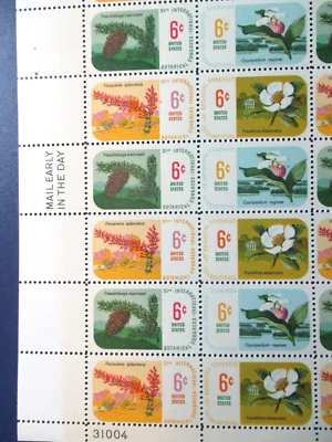 BOTANTICAL CONGRESS  plate block of 12 #1376-1379 - Image 1 of 2