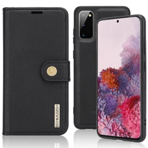 Samsung S20Ultra FE S21+ S10 Luxury Leather Wallet Case w/ Removable Back Cover - Picture 1 of 9
