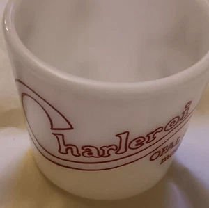 PYREX 6-oz Cap. Mug Commemorates Opal Ware Made In Charleroi, PA 1930-1987 - Picture 1 of 10