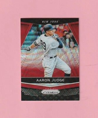 2018 Panini Chronicles Prizm Ruby Wave #'d 032/199 Aaron Judge #1 - Image 1 of 2