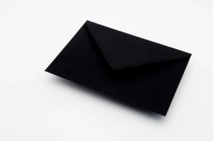 Buste C5 Jet Black 162mmx229mm (6 3/8" x 9") per schede A5 100 gsm - Foto 1 di 1