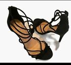 A New Day Strappy, Black 3 1/2" Heels, Size 7. Euc