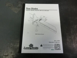 Land Pride RB0548 RB0560 RB1560 RB1572 RB1584 Rear Blades Operator's Manual '14 - Picture 1 of 5