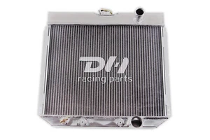 4Rows Aluminum Radiator For 1967-1969 68 Ford Cars Mustang Torino Falcon V8 20"W - Picture 1 of 12