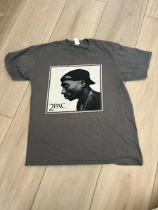 Vintage Tupac Shakur 2Pac Keep Ya Head Up Thugz Mansion Makaveli Rap T Shirt Med - Picture 1 of 5