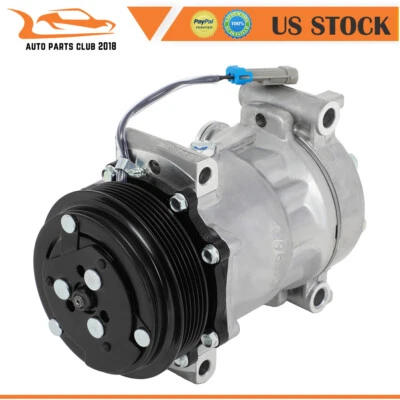 Compresor de aire acondicionado para Chevrolet GMC K3500 K3500 1996-1999 2000 6,5 L GMC Yukon 5,7 L Foto 1 de 4