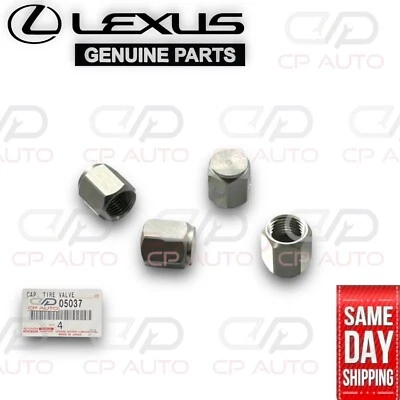 NEW 10 - 20 LEXUS RX450H TIRE WHEEL RIM VALVE STEM ALUMINUM CAP SET OF 4 OEM - Image 1 of 2