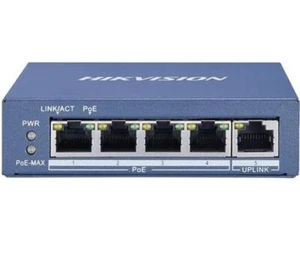 Hikvision 4-Port Gigabit Unmanaged PoE Switch DS-3E0505P-E - Picture 1 of 4