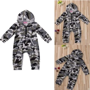 Recién Nacido Bebé Niños Niño Niña Mameluco con Capucha Mono Body Ropa Conjuntos - Imagen 1 de 11