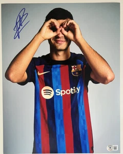 PEDRI FIRMADO BARCELONA F.C. FOTO BAS BECKETT 11x14 - Imagen 1 de 2