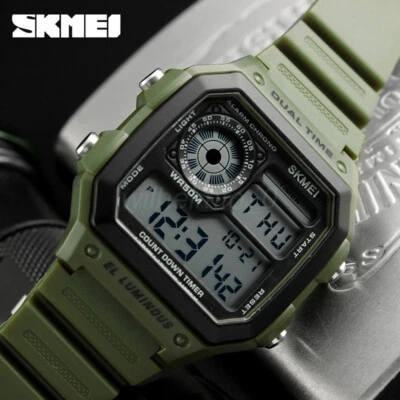 HOT AU Wristwatch Waterproof Digital Electronic Watch Military Men Sport 1299 - image 1 of 3