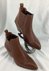 Patina Womens Boots 9.5 Leather Dakota Western Ankle Tucson NIB RGS240503/SA - Picture 1 of 12