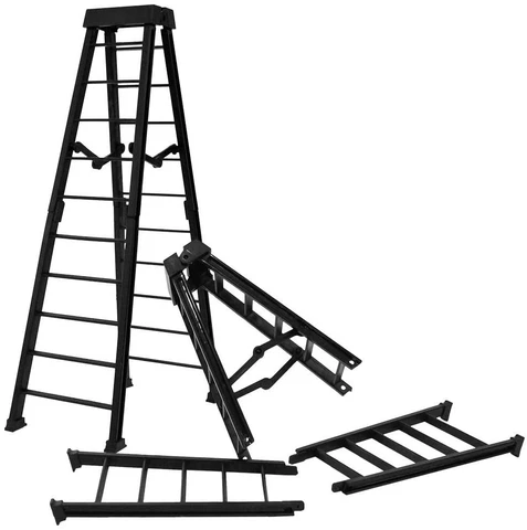 Set of 2 Large 10 Inch Breakaway Black Ladders for WWE Wrestling Figures Cover