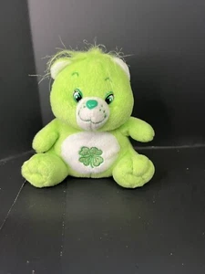 Care Bears Amico Orso Seduto Verde 5 Peluche Trifoglio su Pancia NANCO 2003 - Foto 1 di 3