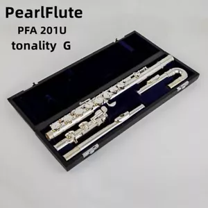 Flute PFA-201U Alto G Tune 16 Closed Hole Keys Sliver Plated Flute with case - Picture 1 of 12