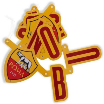 AS ROMA FESTONE "BUON COMPLEANNO" X PARTY - PRODOTTO UFFICIALE