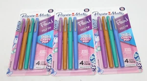 Paper Mate Flair Felt Tip Medium Pens 3 Packs of 4 Special Edition Candy Pop New - Picture 1 of 5