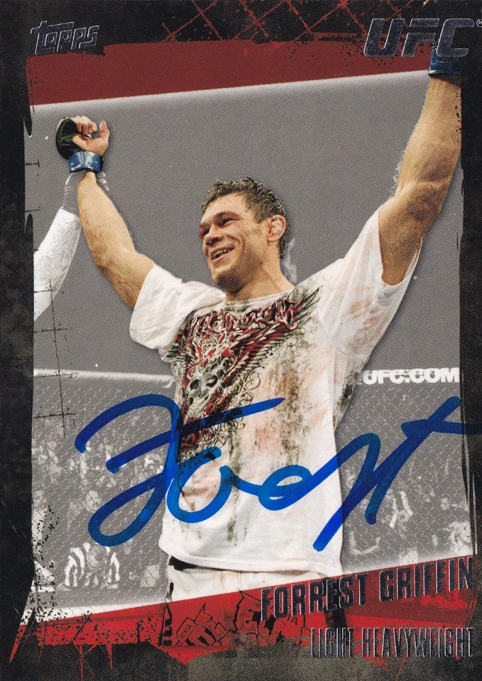 Forrest Griffin Signed 2010 Topps UFC Card #12 Autograph 59 62 76 86 106 126 148 - Image 1 of 4