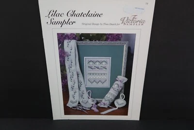 The Victoria Sampler Lilac Chatelaine Sampler Hardanger Chart 14 Thea Dueck - Image 1 of 2