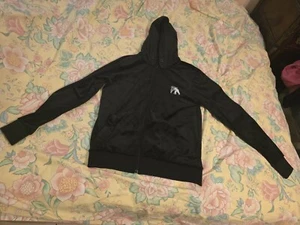 Prps schwarze Velour Cherub Buxton Trainingsjacke klein fehlende Kapuzenschnüre LESEN! - Bild 1 von 21