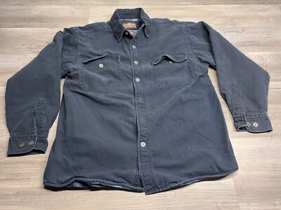 Levi Strauss Mens Canvas Work Shirt Fleece Lined Shacket Button Up Sz M Trucker - Image 1 of 4