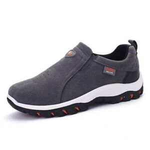 Herren Slip on Sportschuhe Outdoor Loafers Casual Walking Sneaker Wandern Traine