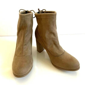 Journee Collection JC women's ankle booties tan ankle tie size 11 - Picture 1 of 8