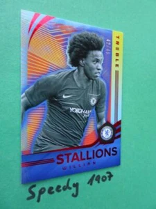 Panini 2018 Treble Soccer 2019 Stallions 18 Willian #42/49 RED Chelsea 19 - Picture 1 of 1