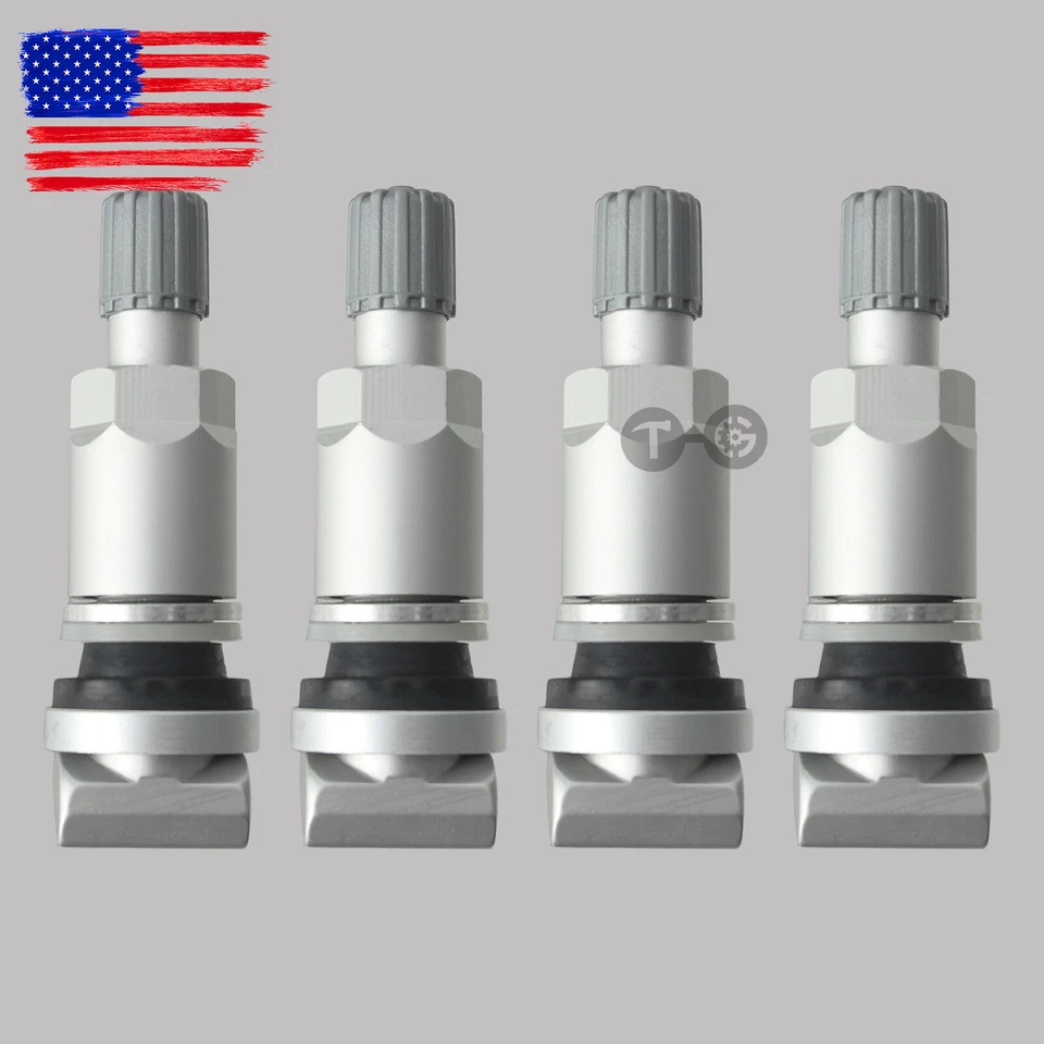 4x Tire Pressure Sensor Valve Stem Repair Kit TPMS Fit For Honda Chrysler Dodge - Imagem 1 de 4