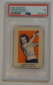 1952 Wheaties Marlene Bauer in Action Golf PSA 1 PR - Picture 1 of 2