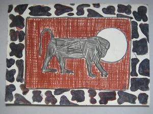 Norbert Fleischer Maler Original Zeichnung Kunstwerk Unikat Einzelstück signiert - Picture 1 of 7