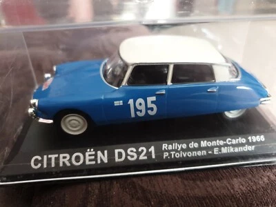IXO DEAGOSTINI Colección Coche de Rally Citroen DS21 1/43 1966 Monte Carlo Foto 1 de 3