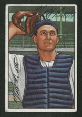 1952 BOWMAN #216 MATT BATTS AUTOGRAPHED SIGNED DETROIT TIGERS NICE CENTERING  - Image 1 of 2