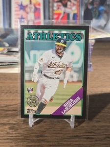 2023 Topps Shea Langeliers T88-16 1988 Topps RC Black /299 Oakland Athletics - Bild 1 von 2