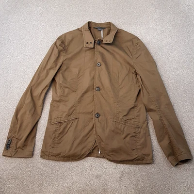 Armani Exchange Mens Jacket Small Green Khaki Unstructured Field Desert Military - Image 1 of 4