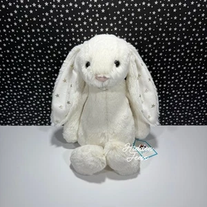 AUTHENTIC❣️Jellycat MEDIUM BASHFUL TWINKLE BUNNY - 12" Soft Plush Toy Stars NWT - Picture 1 of 5