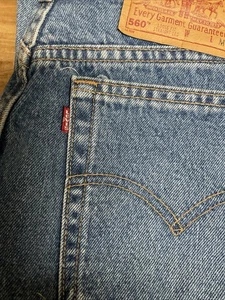 Vintage Levis 560 Jeans Damen 12 Regular Loose Fit Straight Leg Made In USA 90s - Bild 1 von 10
