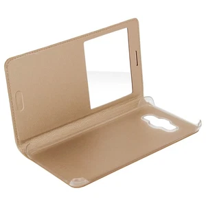 Clear View Case for Galaxy J5 2016 Ultra-thin - Gold - Picture 1 of 6