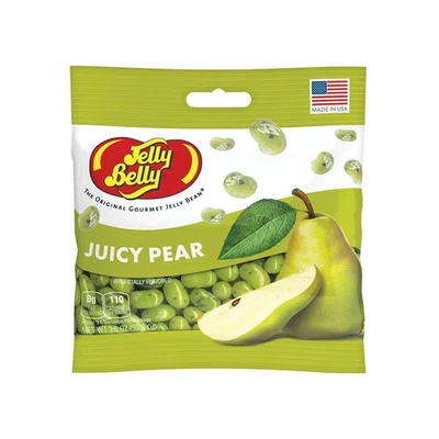 Jelly Belly 3.5 oz JUICY PEAR Gourmet Jelly Beans Candy ** BB 2/2027 ** - Image 1 of 2