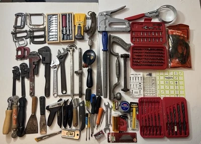 Electrician's Hand Tool Lot - Klein Craftsman Proto Stanley Dewalt - Image 1 of 4