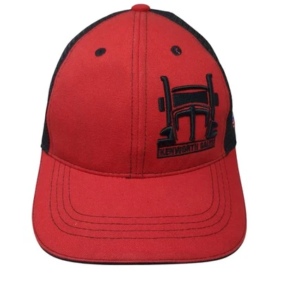 Sombrero de camionero Kenworth Sales con tirantes de malla trasero rojo talla única bordado Foto 1 de 4