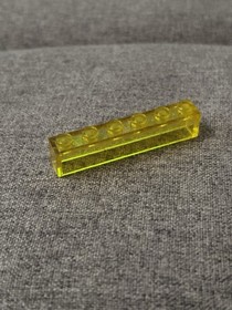 Lego Classic Space Brick Trans-Yellow 1 x 6 3067 For 497, 926, 6950, 928, 493 A1