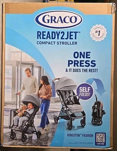 Graco Ready2Jet Compact Stroller – Compact Travel Stroller with Automatic Fold - Picture 1 of 7