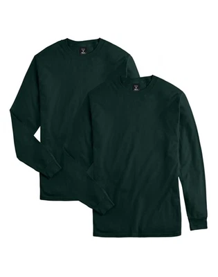 Hanes Beefy-T Unisex Long-Sleeve T-Shirt, Value 2-Pack - Image 1 of 3